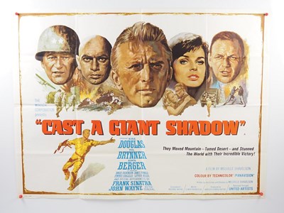 Lot 61 - CAST A GIANT SHADOW (1966) UK Quad film poster...
