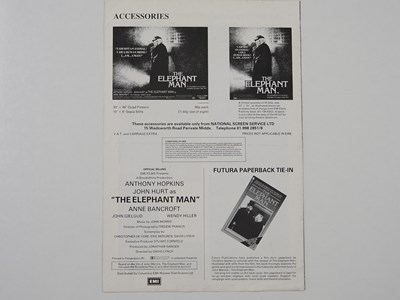 Lot 70 - THE ELEPHANT MAN (1980) - A UK Quad film...