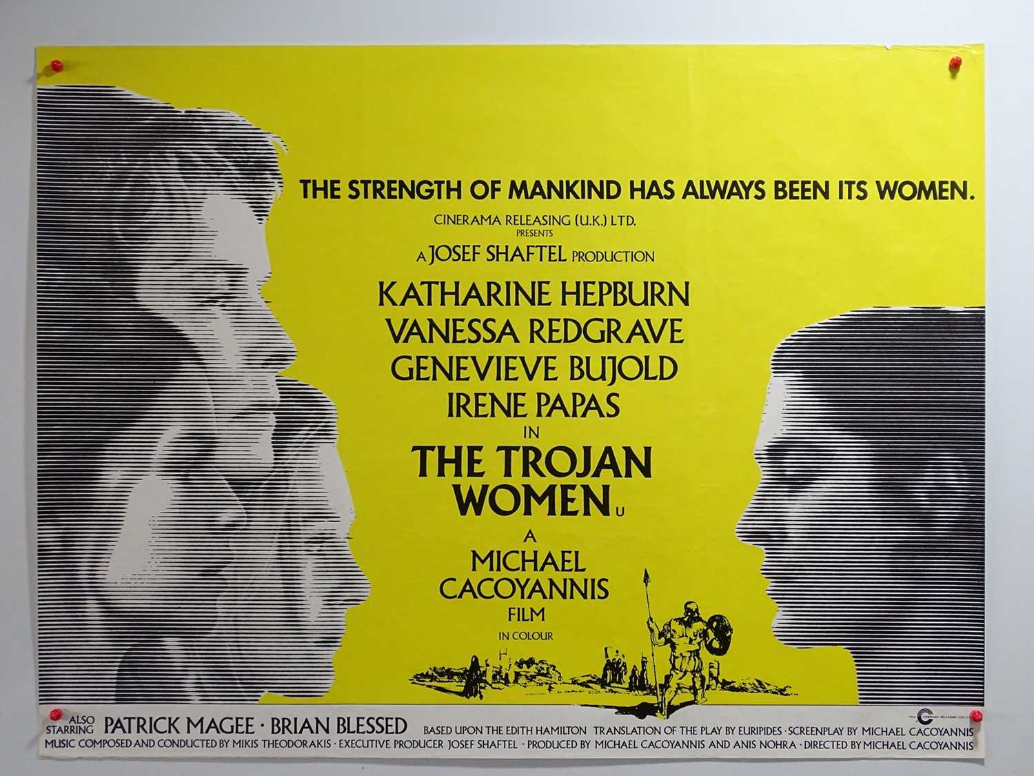 Lot 74 - THE TROJAN WOMEN (1971) - A UK Quad movie...