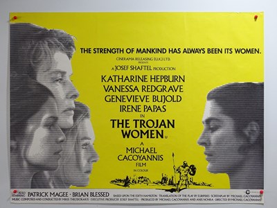 Lot 74 - THE TROJAN WOMEN (1971) - A UK Quad movie...