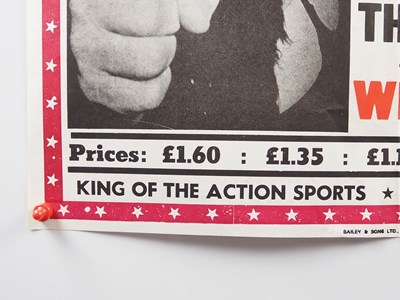 Lot 82 - A pair of 1980s wrestling advertising posters...