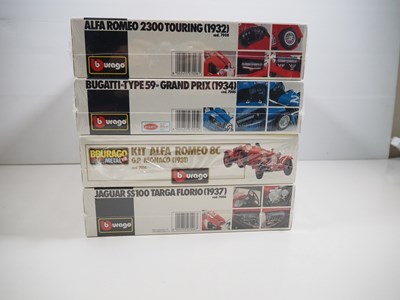 Lot 108 - A group of BBURAGO 1:18 scale kits - E in G/VG...
