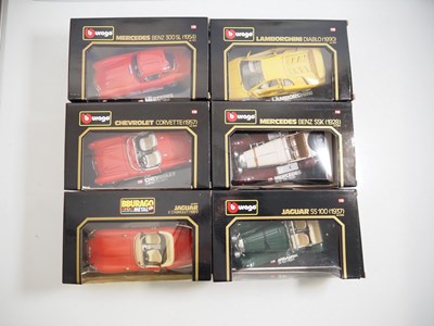 Lot 116 - A group of BBURAGO 1:18 scale sports cars - VG...