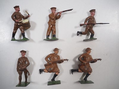 Lot 129 - A group of pre war BRITAINS lead figures, to...