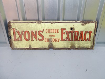 Lot 49 - LYONS' COFFEE AND CHICORY EXTRACT (35" x 12") -...