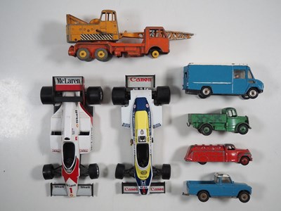 Lot 17 - A small group of playworn diecast by DINKY and...