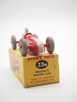 Lot 175 - A DINKY No 23n Maserati Racing Car red with...