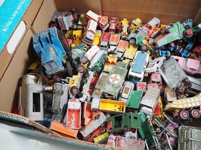 Lot 18 - A large quantity of playworn diecast by LESNEY,...