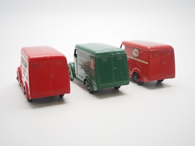 Lot 189 - A group of unboxed DINKY toys Trojan vans...