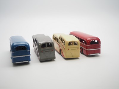 Lot 190 - A group of unboxed DINKY coaches comprising a...