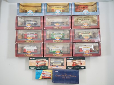 Lot 211 - A group of CORGI trams to include Tramlines...