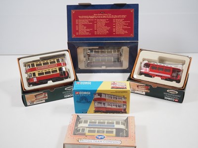 Lot 211 - A group of CORGI trams to include Tramlines...