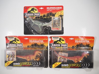 Lot 226 - A group of carded Jurassic Park dinosaurs by...