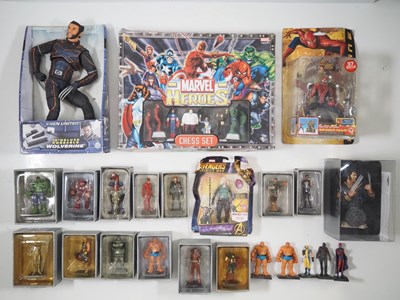 Lot 236 - A group of Marvel figures plus a Marvel chess...