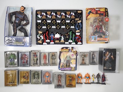 Lot 236 - A group of Marvel figures plus a Marvel chess...