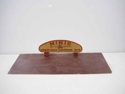 Lot 247 - A TRI-ANG MINIC wooden No.4 garage in good...