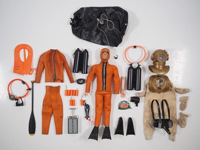 Lot 251 - A vintage PALITOY Action Man navy Frogman...