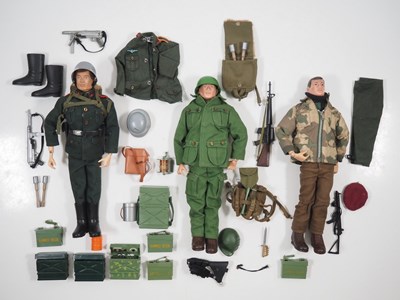 Lot 255 - A group of vintage PALITOY Action Man figures,...