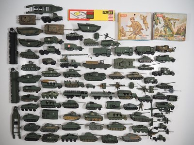 Lot 259 - A large group of plastic military vehicles...