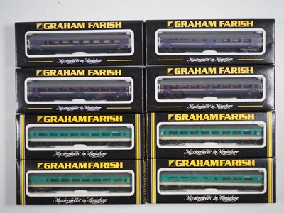 Lot 295 - A group of GRAHAM FARISH N gauge Mark 3 HST...