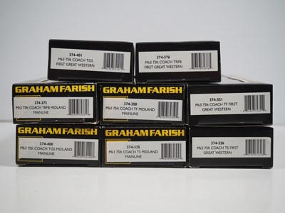 Lot 295 - A group of GRAHAM FARISH N gauge Mark 3 HST...