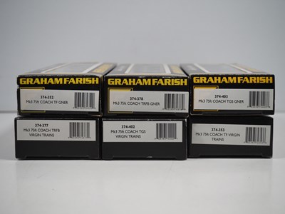 Lot 296 - A group of GRAHAM FARISH N gauge Mark 3 HST...