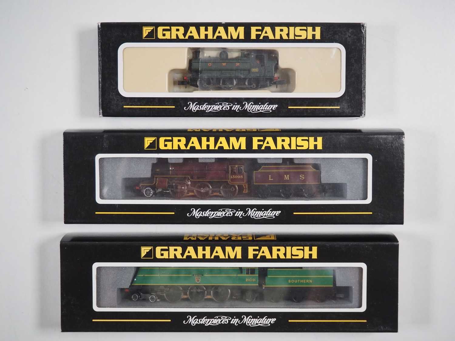 Lot 298 - A group of GRAHAM FARISH N gauge steam