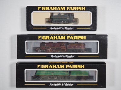 Lot 298 - A group of GRAHAM FARISH N gauge steam...