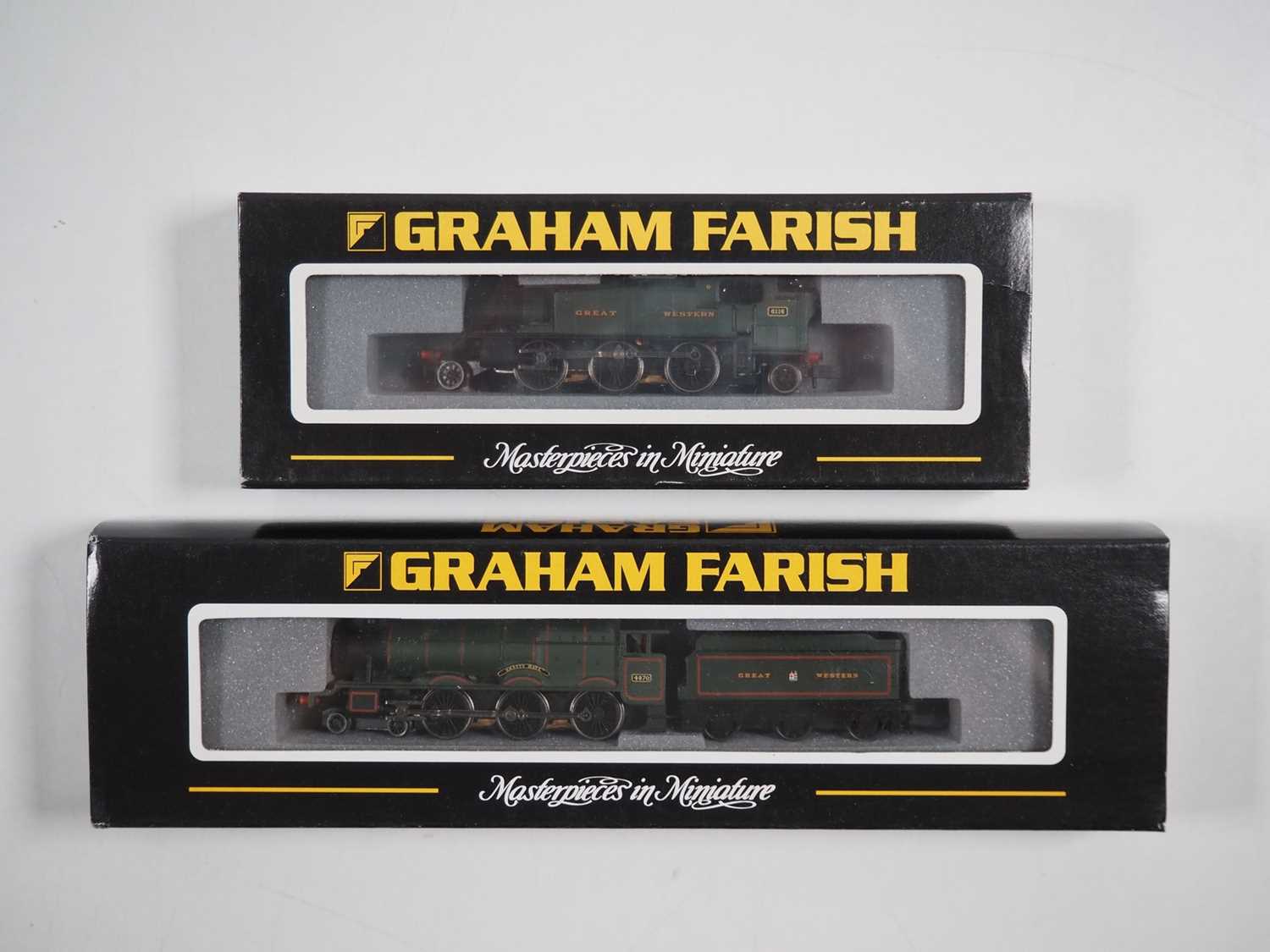 Lot 303 - A pair of GRAHAM FARISH N gauge GWR steam...