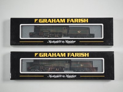 Lot 304 - A pair of GRAHAM FARISH N gauge ex-GWR steam...