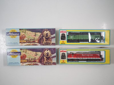 Lot 369 - A group of American outline HO gauge diesel...