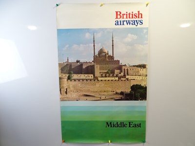 Lot 72 - BRITISH AIRWAYS : MIDDLE EAST (63.5 x 101 cm)...