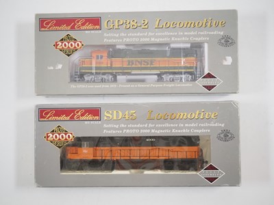 Lot 414 - A pair of PROTO 2000 American outline HO gauge...