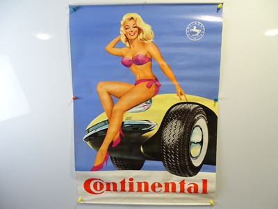 Lot 76 - CONTINENTAL TYRES (59.5 x 84cm) advertising...