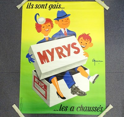 Lot 80 - MYRYS (1955) (114.5 x 154.5 cm) French 'shoes'...