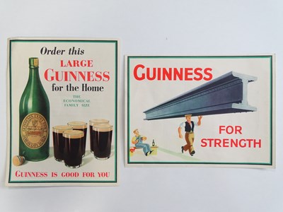 Lot 89 - GUINNESS: Two small fliers 'Large Guinness for...