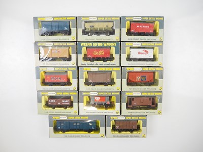 Lot 542 - A mixed group of WRENN OO gauge wagons of...