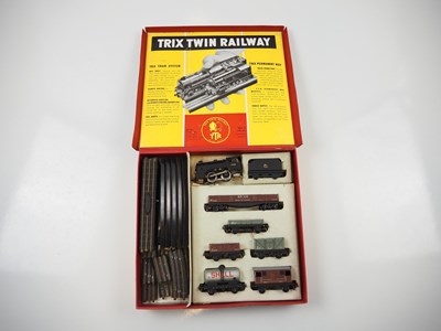 Lot 570 - A TRIX TWIN OO gauge 3-rail BR goods train set...