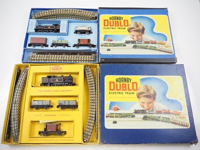 Lot 574 - A pair of HORNBY DUBLO 3-rail train sets...