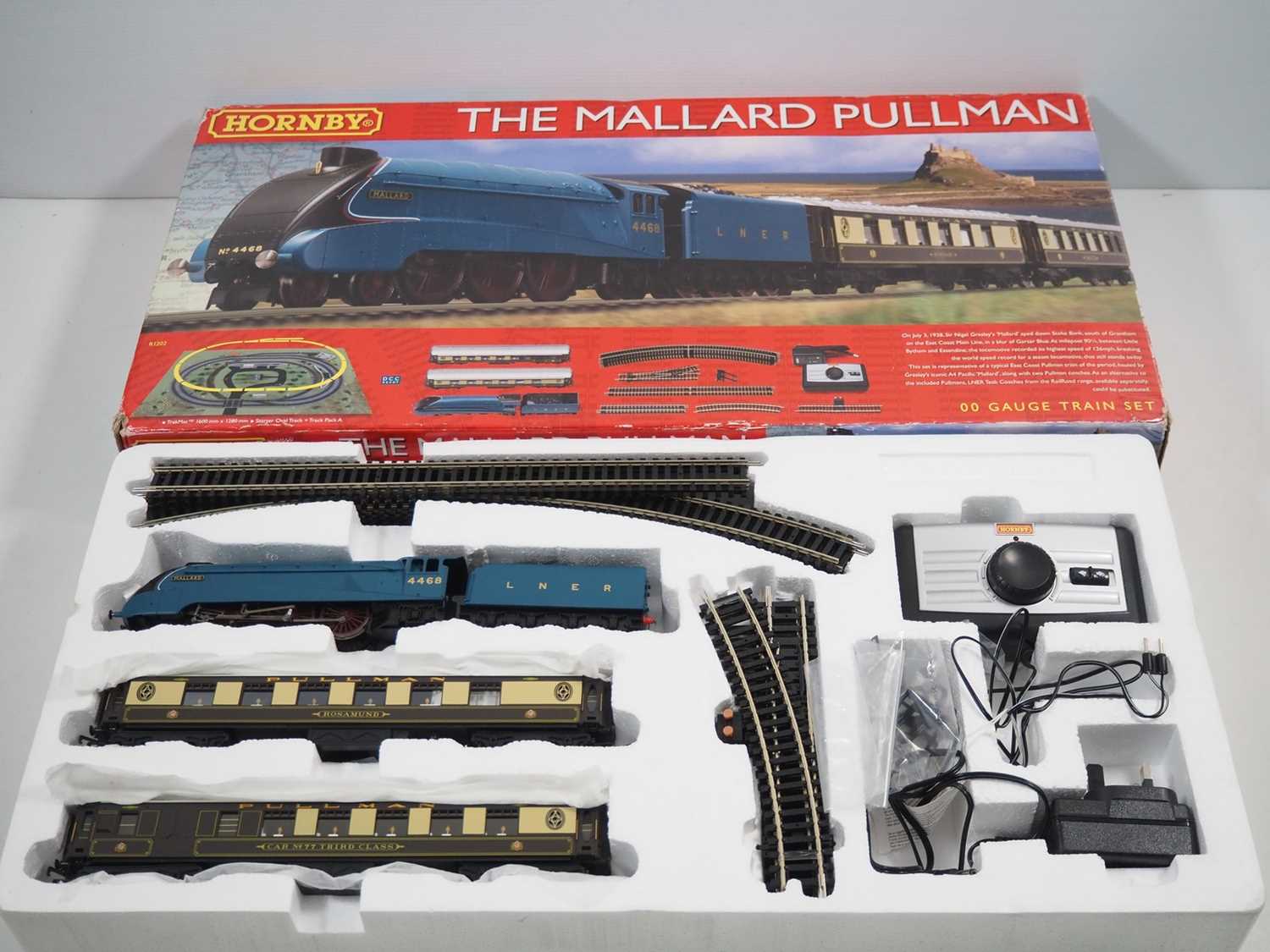 Hornby mallard cheap passenger train set