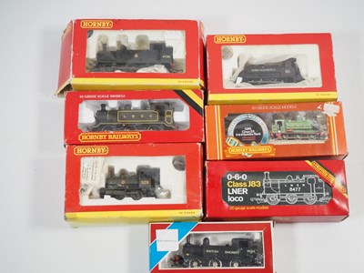 Lot 599 - A group of HORNBY OO gauge steam locomotives...