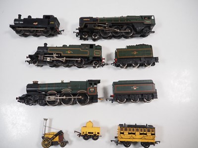 Lot 603 - A mixed group of OO gauge unboxed steam...