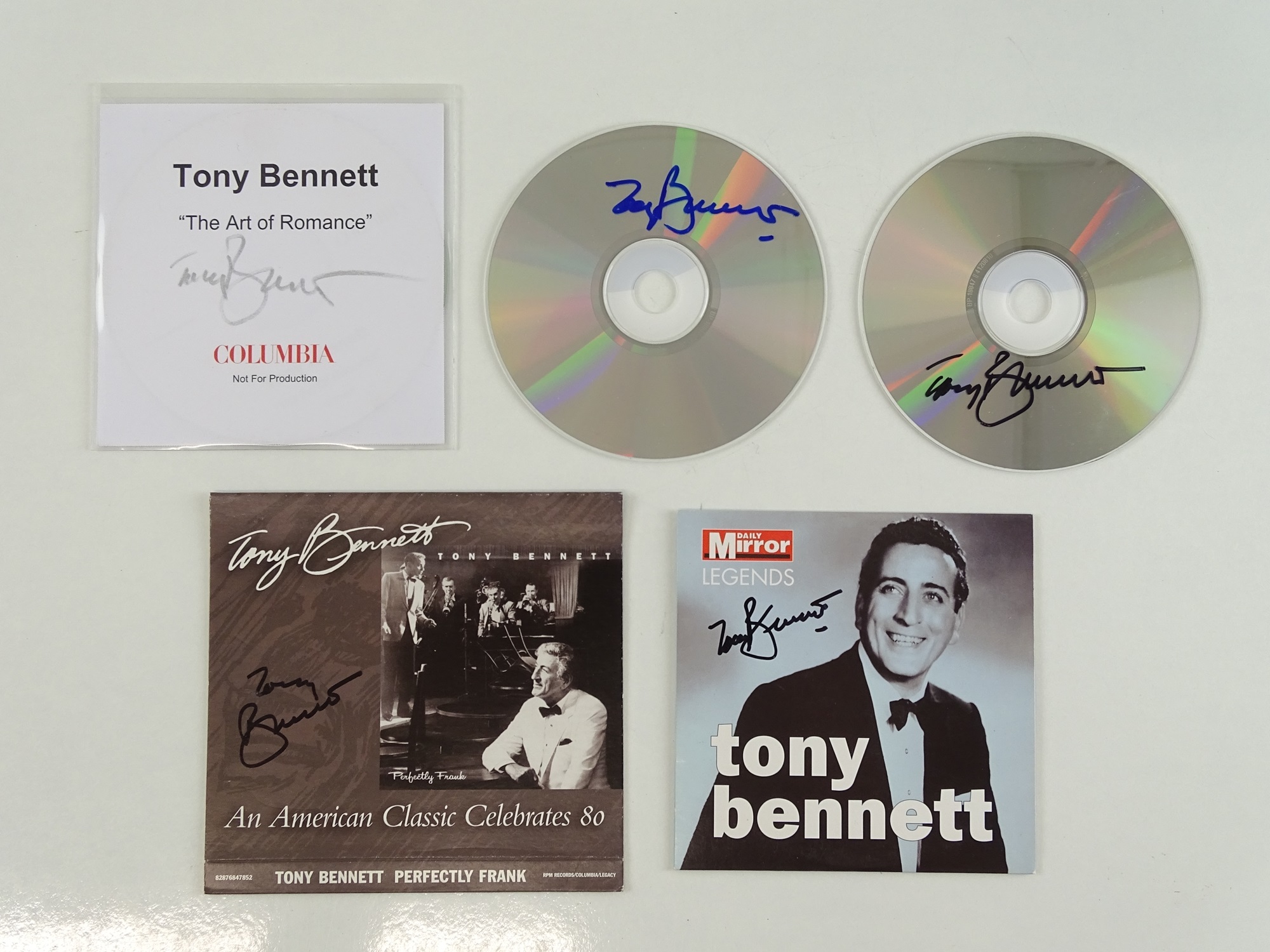 Lot 110 - TONY BENNETT - A selection of signed CDs by