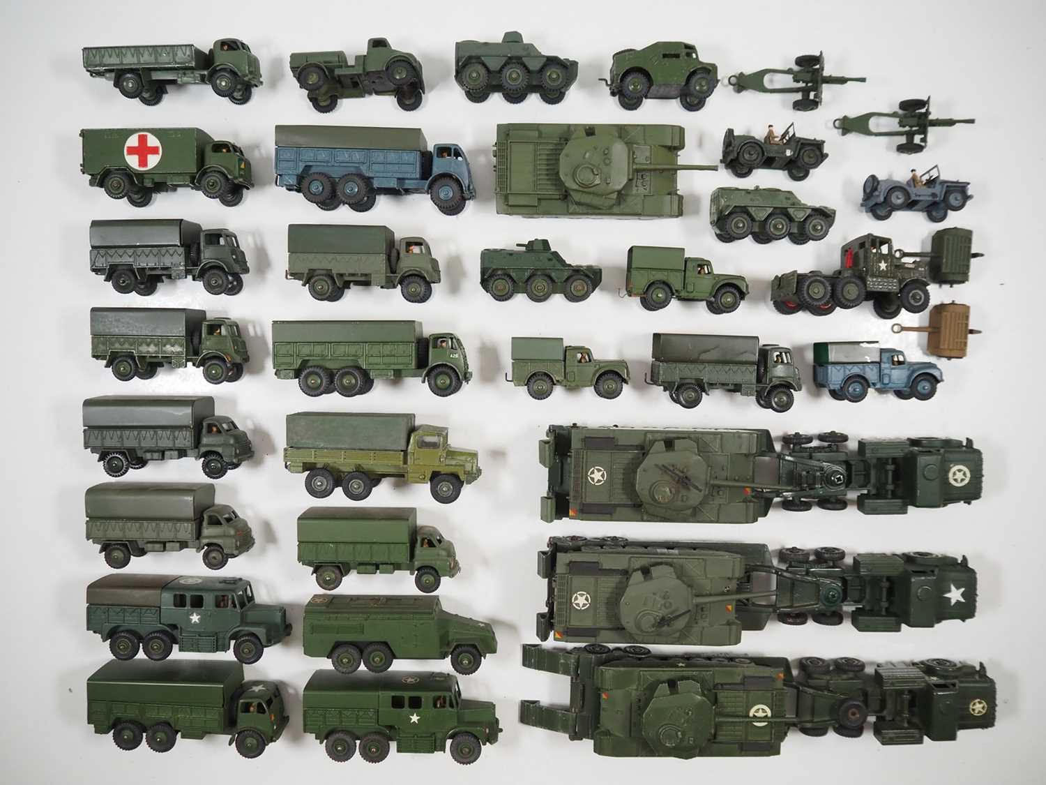 Lot 62 - A large group of playworn DINKY military...