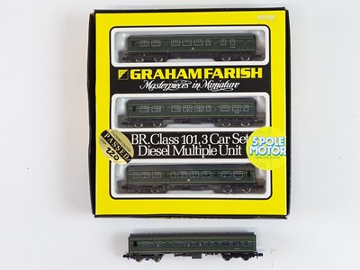 Lot 1 - A GRAHAM FARISH N Gauge Class 101 3-car DMU in...