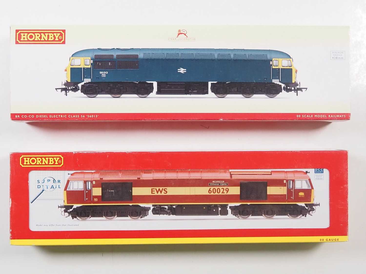 Lot 652 - A pair of HORNBY OO gauge diesel locomotives...