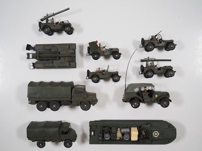 Lot 68 - A group of FRENCH DINKY military vehicles, to...