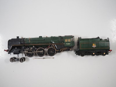 Lot 695 - A partly kitbuilt finescale O gauge 2-rail 12V...