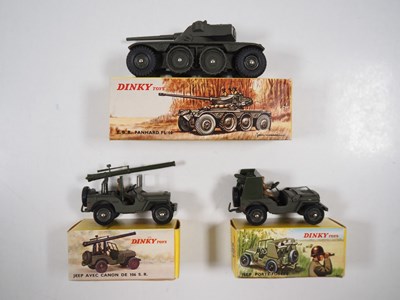 Lot 70 - A group of FRENCH DINKY military vehicles,...
