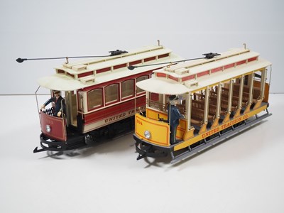 Lot 709 - A pair of BACHMANN Big Haulers G gauge 4-wheel...